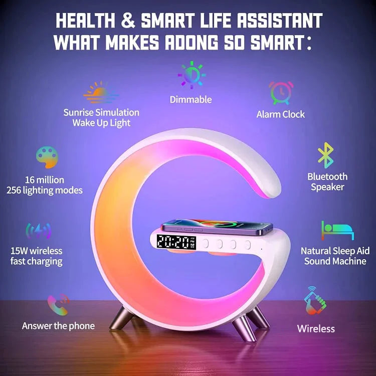 【LAST DAY SALE】PowerShape™ - Multifunctional G - Shape Wireless Charger Lamp