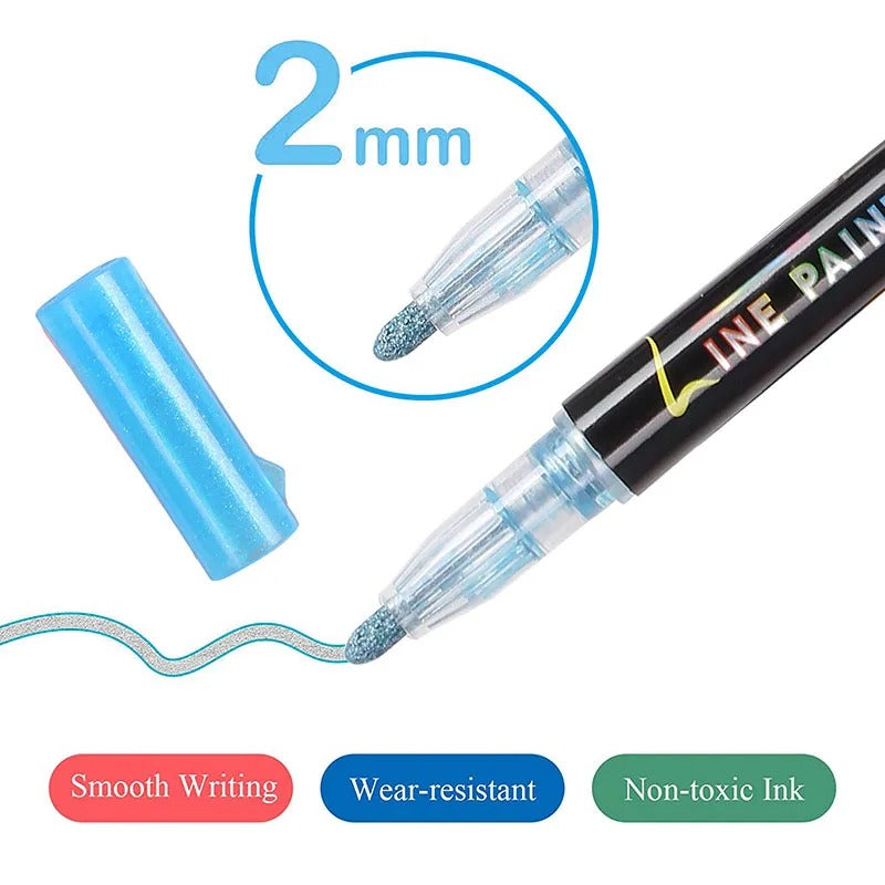 【LAST DAY SALE】GlitterFlow™ - Drawing Outline Glitter Marker