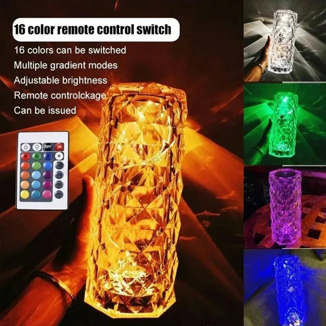 【LAST DAY SALE】RoseShine™ - Crystal Rose Night Lamp