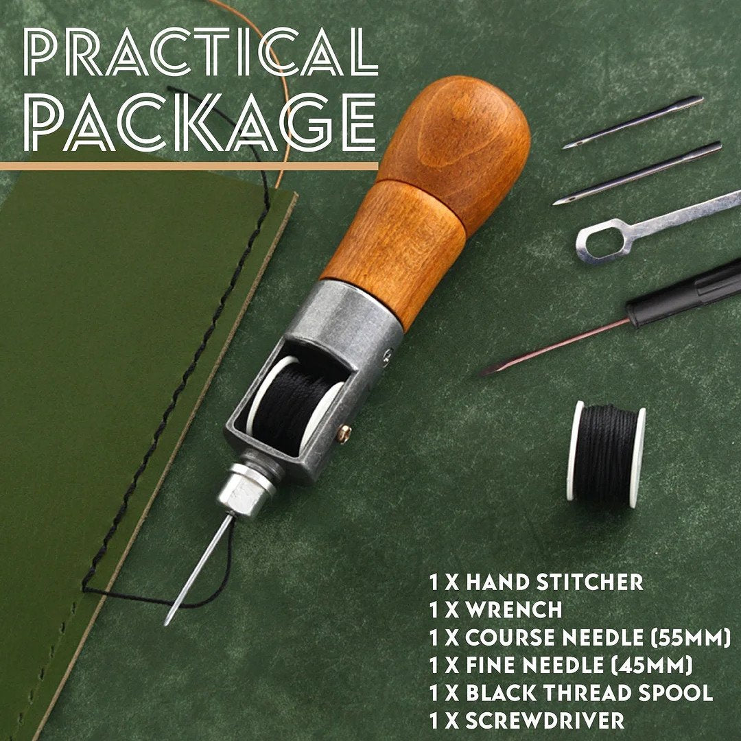 【LAST DAY SALE】Leather Sewing Awl Kit Hand Stitcher Set