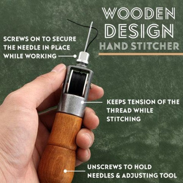 【LAST DAY SALE】Leather Sewing Awl Kit Hand Stitcher Set