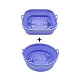 【LAST DAY SALE】Foldable Air Fryer Silicone Grill Pan