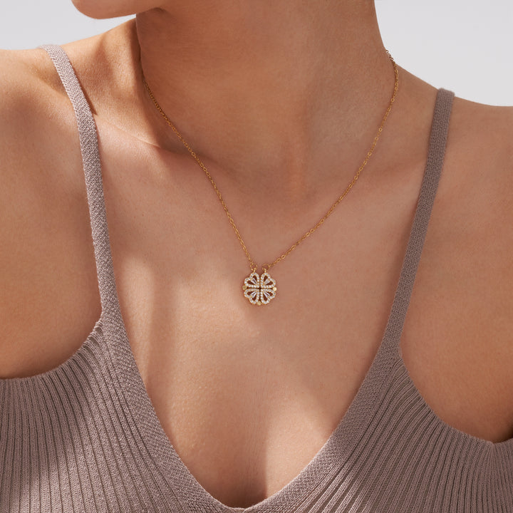 【LAST DAY SALE】Clover Hearts Necklace