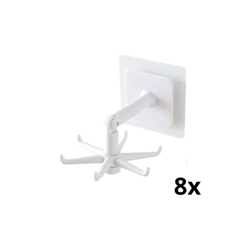 【LAST DAY SALE】360° Rotating Self-Adhesive Utility Hook
