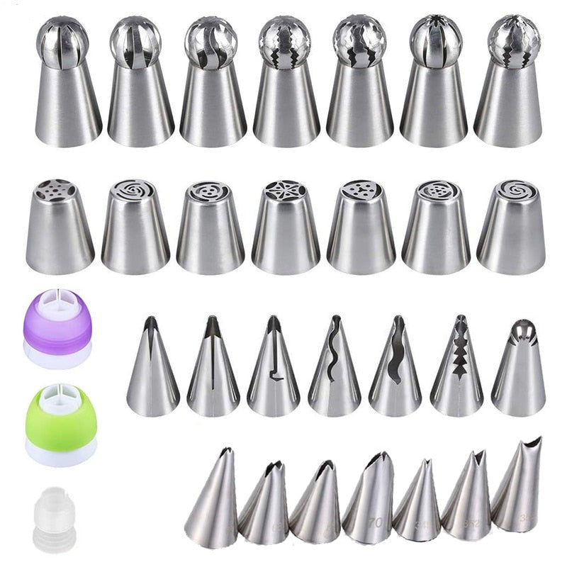【LAST DAY SALE】Cake Decor Piping Tips & Create Unique Cupcake Decorating 🔥