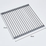 【LAST DAY SALE】Portable Stainless Steel Rolling Rack