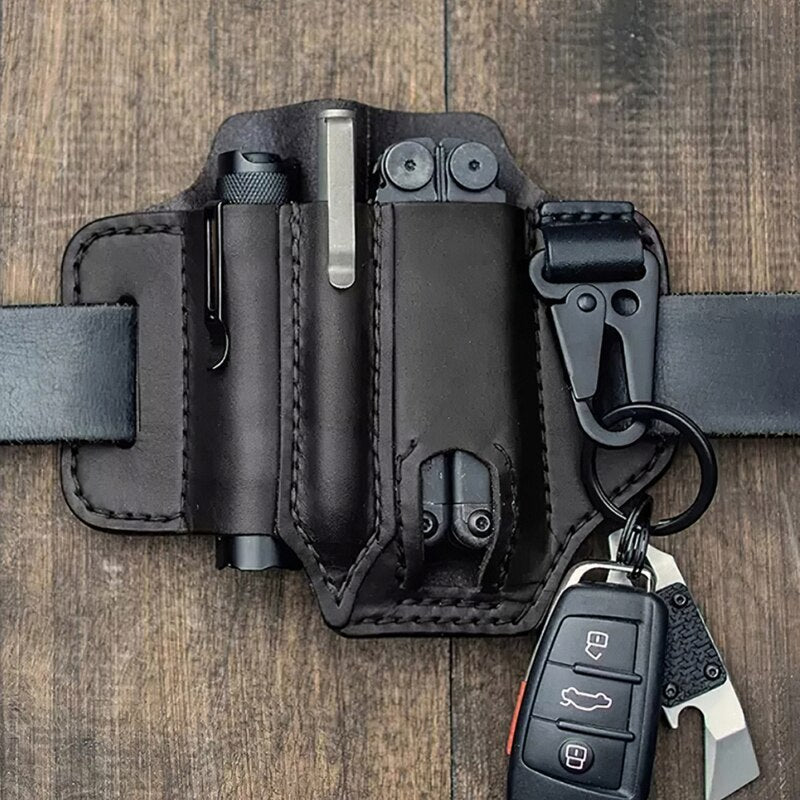 【LAST DAY SALE】Tactical Multi Tool Belt Leather Bag