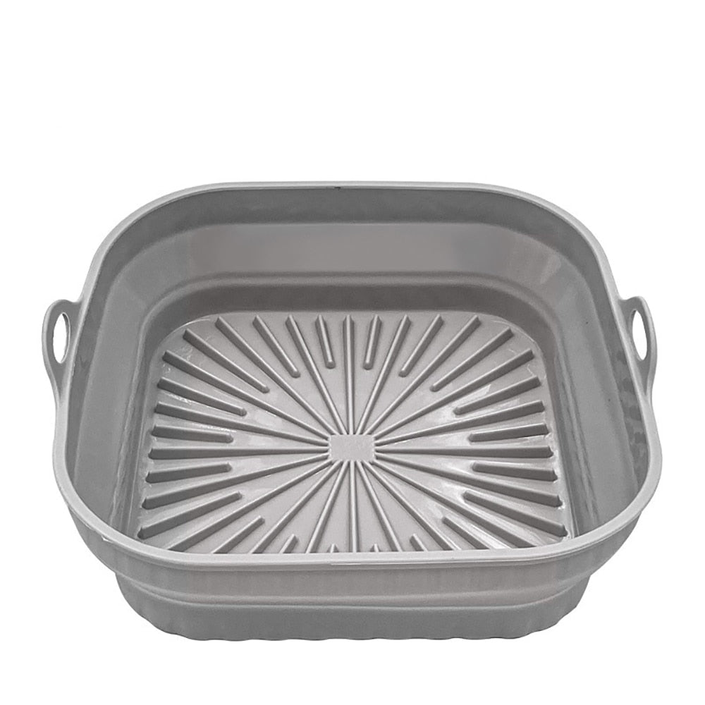 【LAST DAY SALE】Foldable Air Fryer Silicone Grill Pan