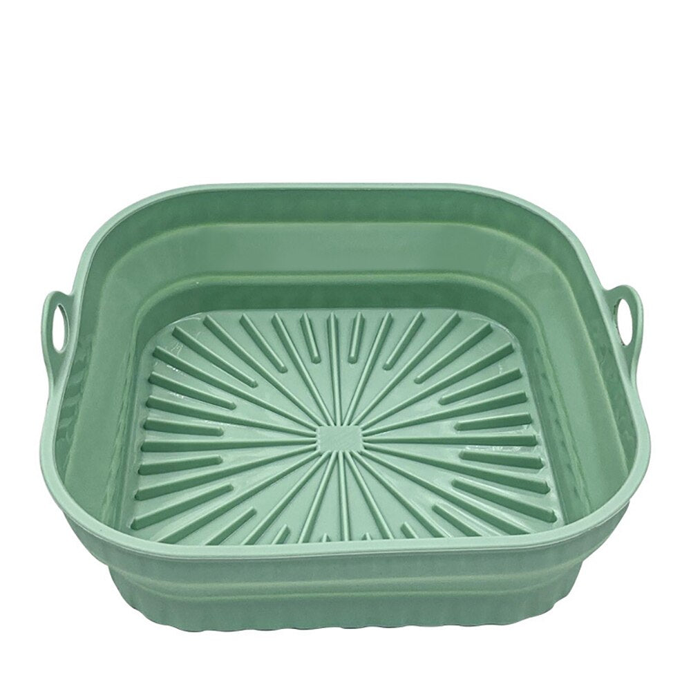 【LAST DAY SALE】Foldable Air Fryer Silicone Grill Pan