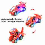 【LAST DAY SALE】Transforming Dinosaur LED Car