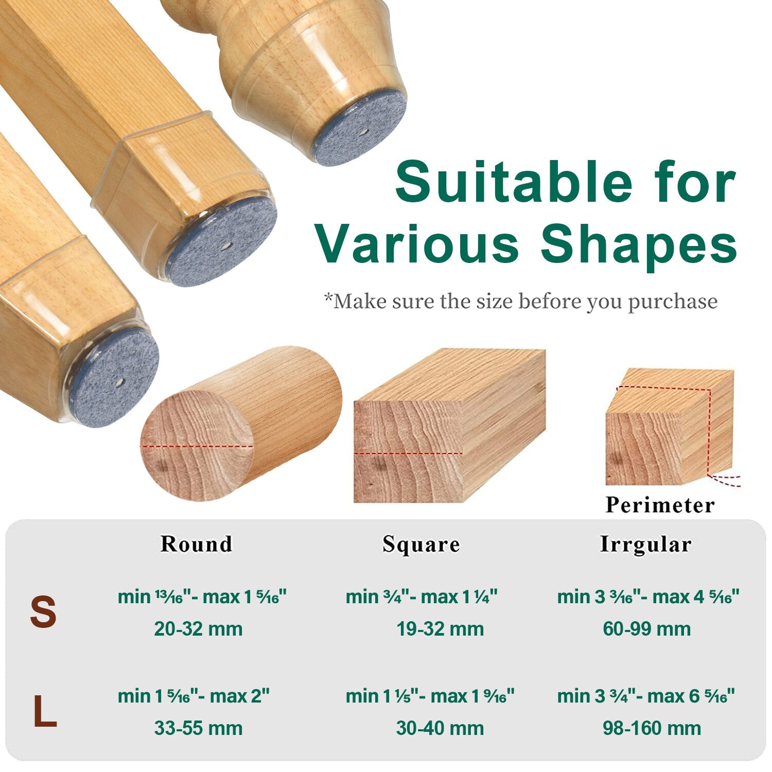 【LAST DAY SALE】Ruby Sliders™ - Chair Leg Floor Protectors (8 Pcs)