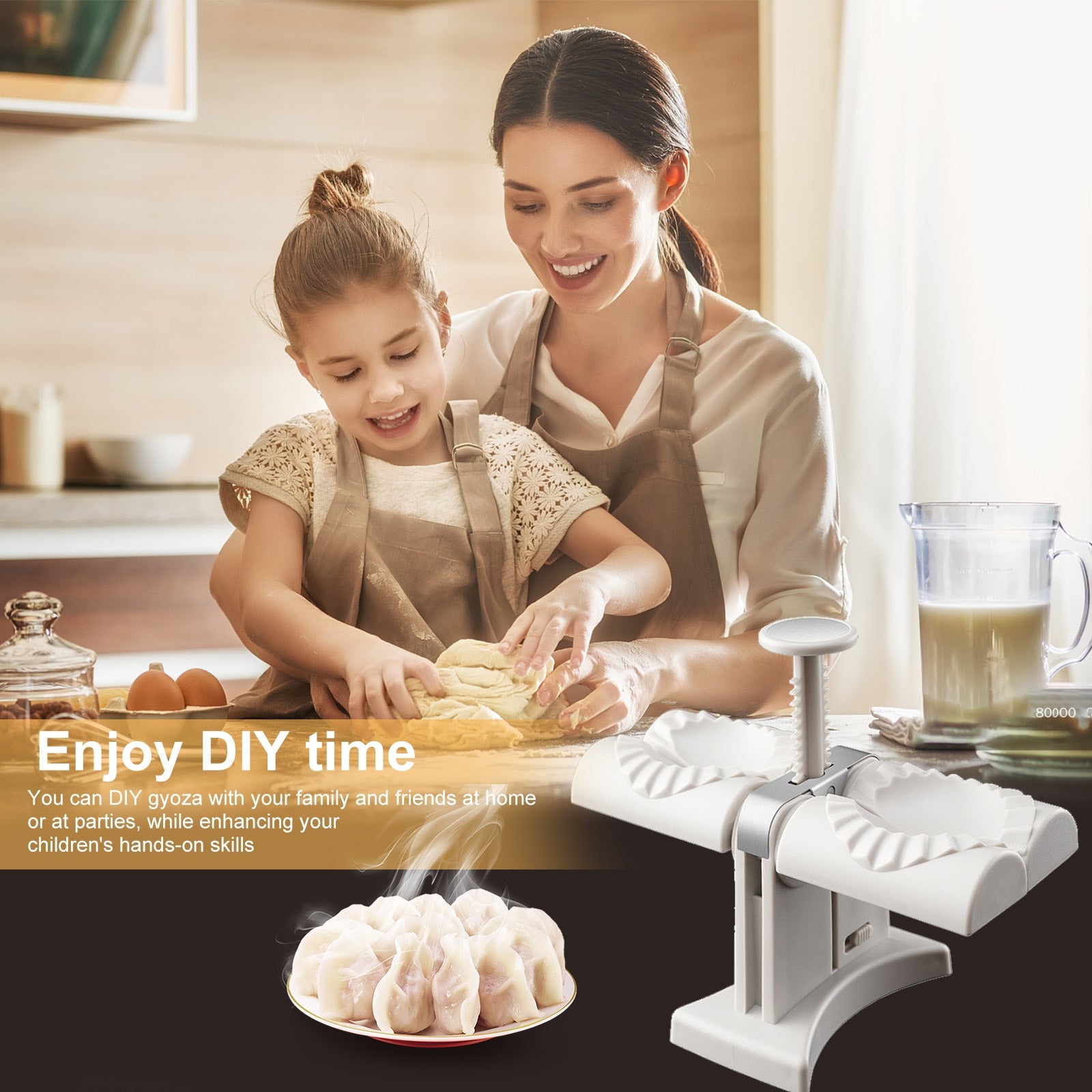 【LAST DAY SALE】Double head automatic dumpling maker mould