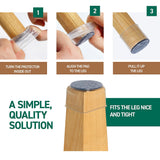 【LAST DAY SALE】Ruby Sliders™ - Chair Leg Floor Protectors (8 Pcs)