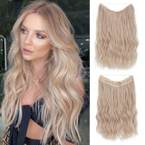 【LAST DAY SALE】Invisible Halo Hair Extensions - Strong and indestructible (Buy 1 Get 1 Free)