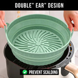 【LAST DAY SALE】Foldable Air Fryer Silicone Grill Pan