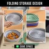 【LAST DAY SALE】Foldable Air Fryer Silicone Grill Pan