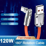 【LAST DAY SALE】180° Rotating Fast Charge Cable