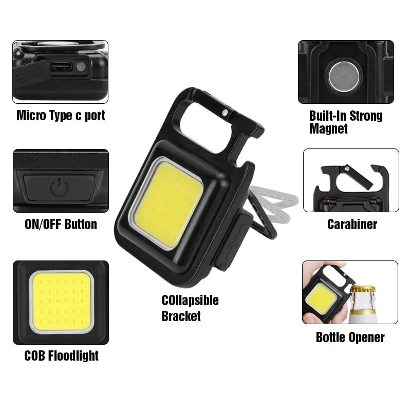 【LAST DAY SALE】Cob Keychain Work Light