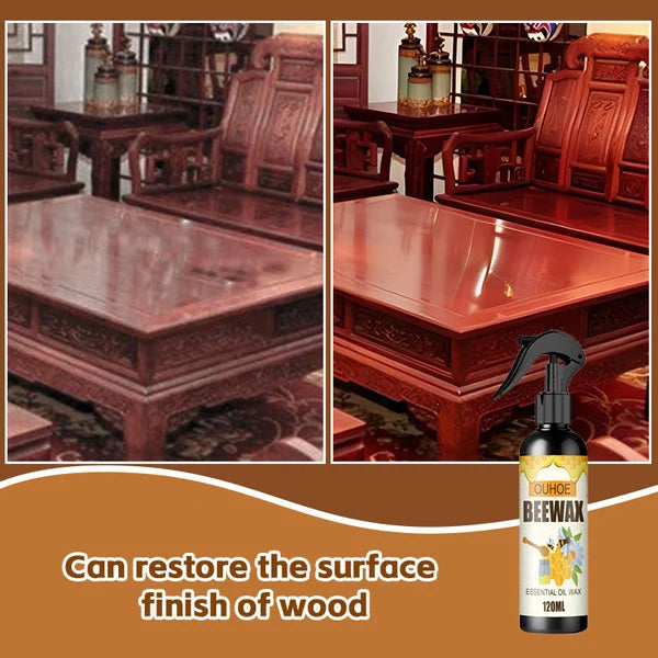 【LAST DAY SALE】BeeShine™ - Natural Beeswax Wood Cleaner and Polish Spray