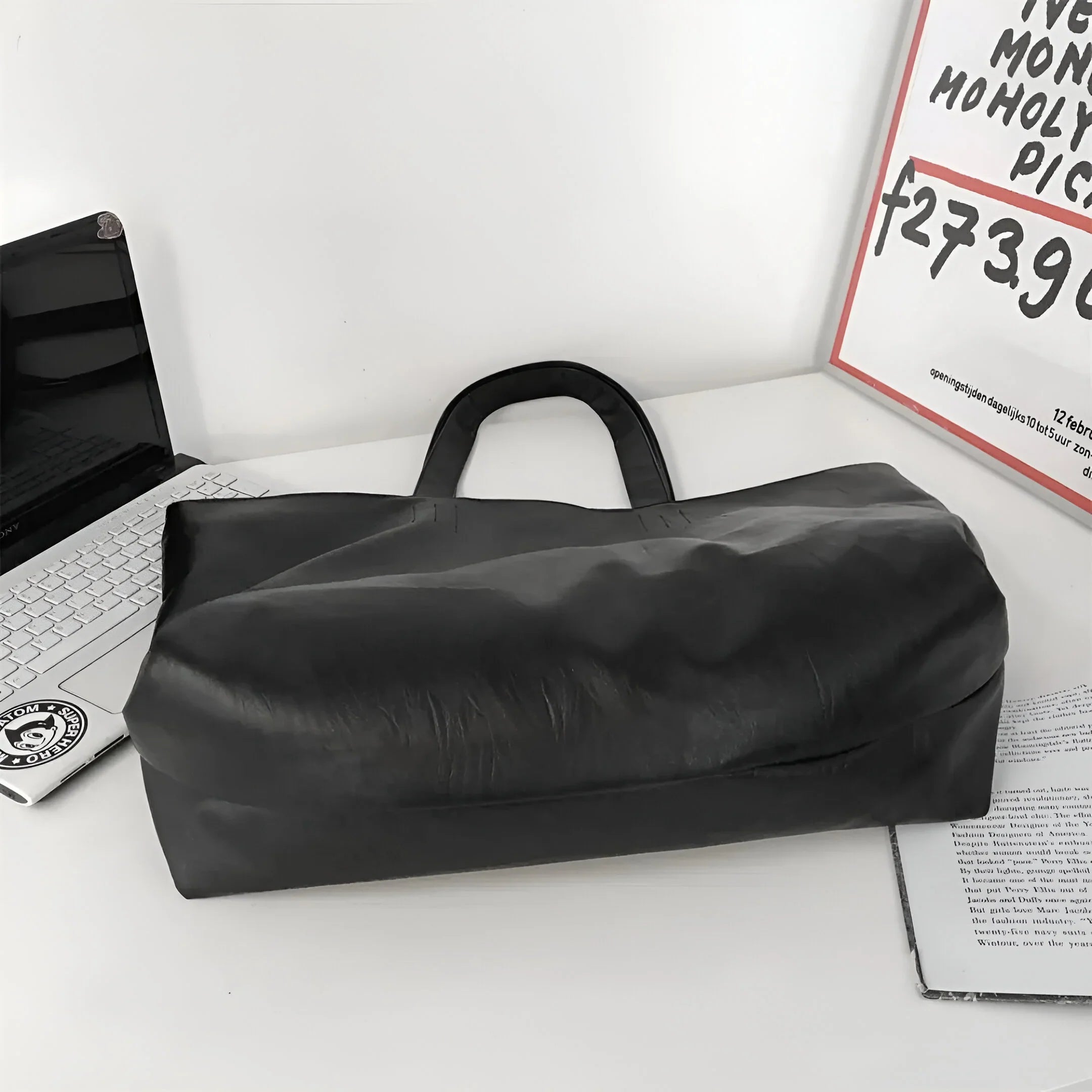 Women's Retro-Style Large Capacity Leather  Tote Bag