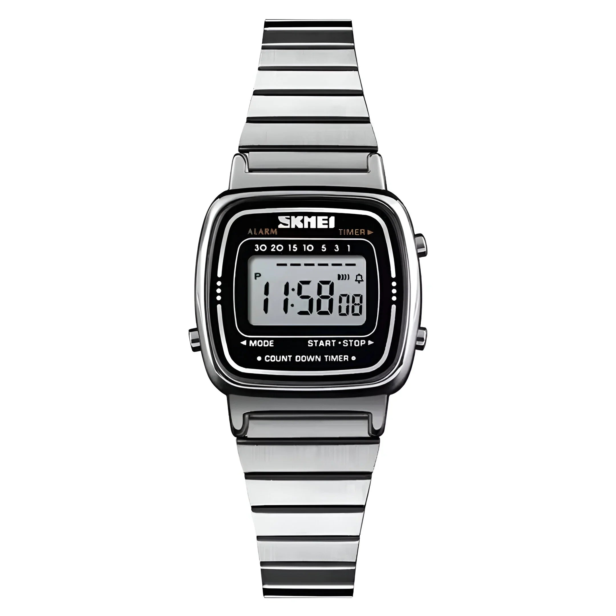 Stainless Steel Digital Watch for Women