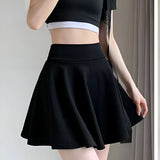 High-waist pleated tennis skirt