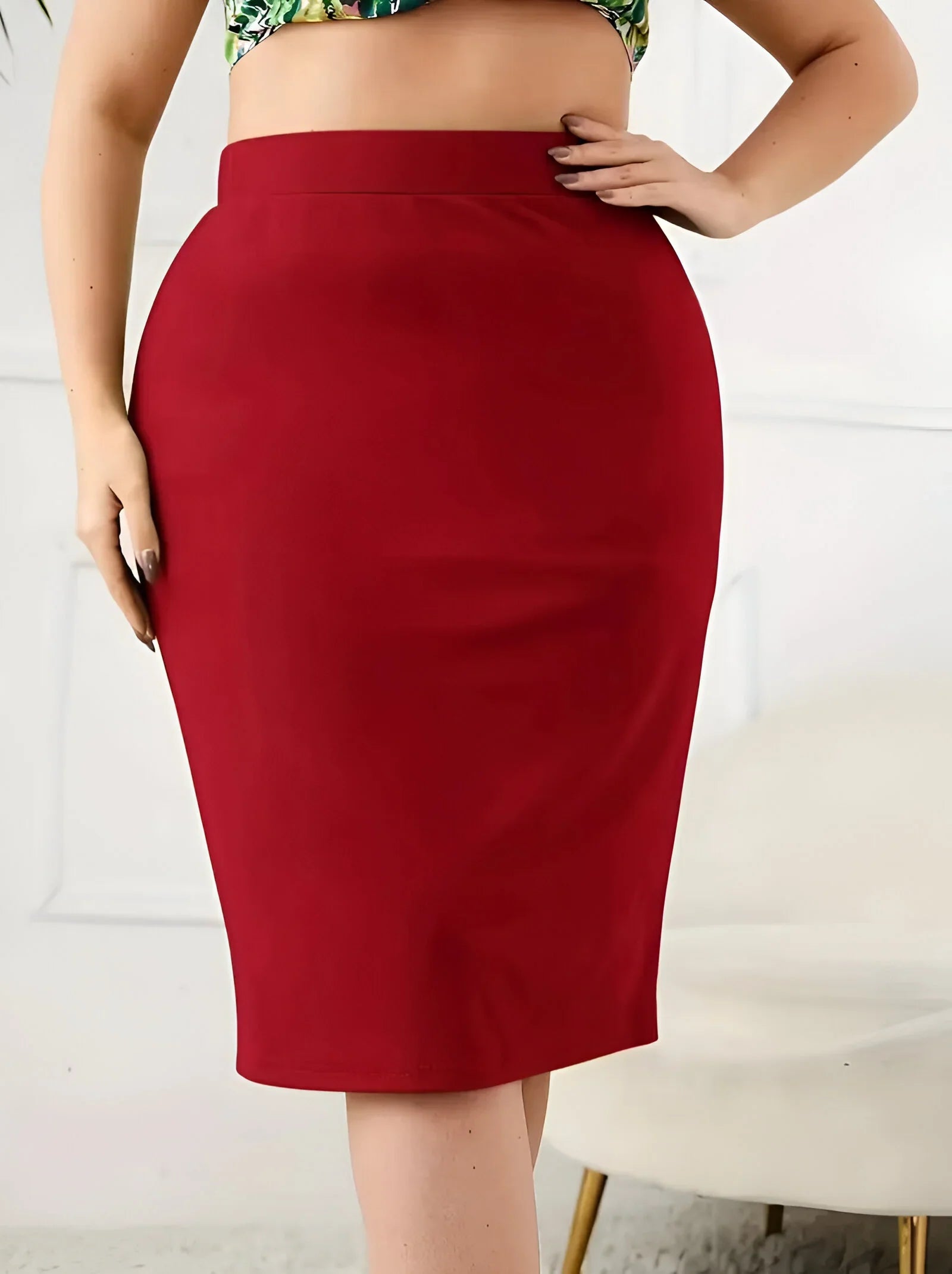Women's Casual High-Waist Pleated Skirt