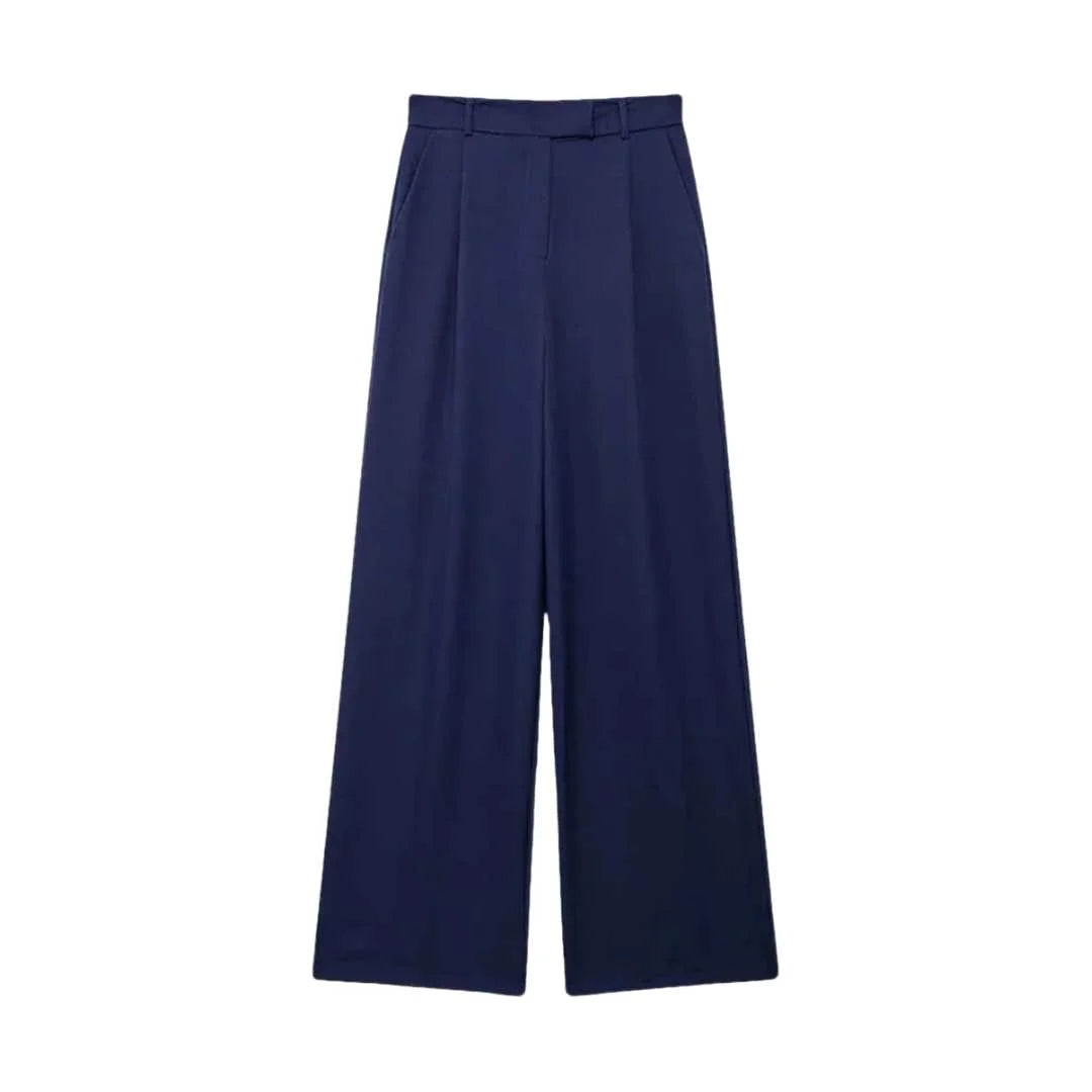 Women's high-waisted vintage zipper pants