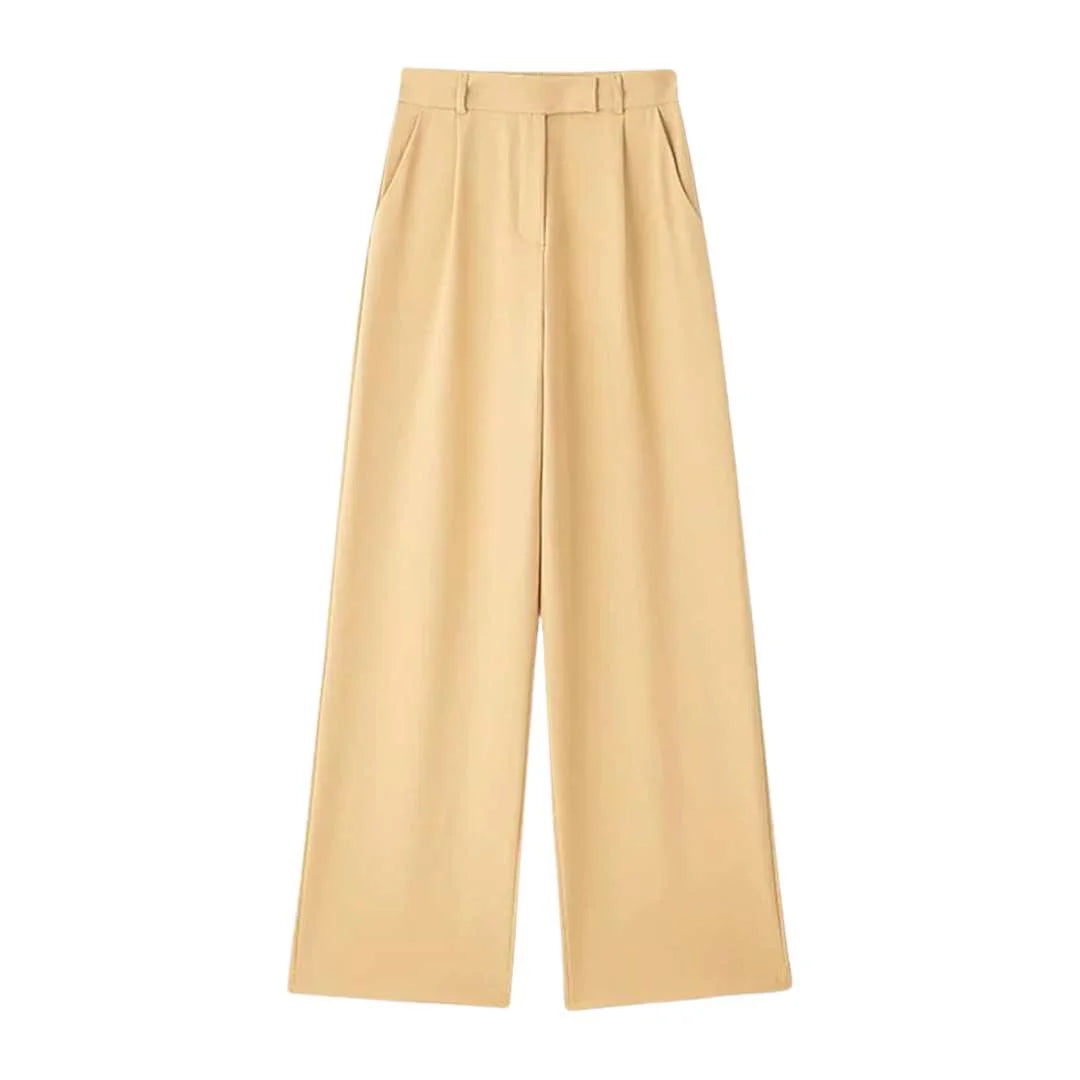 Women's high-waisted vintage zipper pants