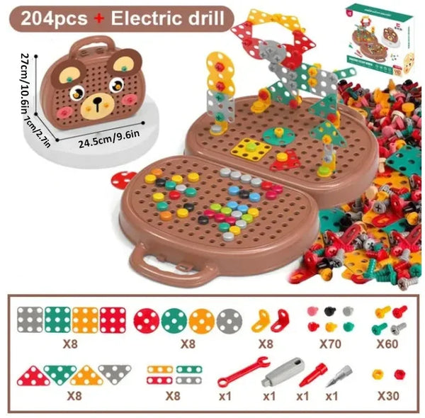 【LAST DAY SALE】DrillCraft™ - Children Electric Drill Puzzle Toolbox