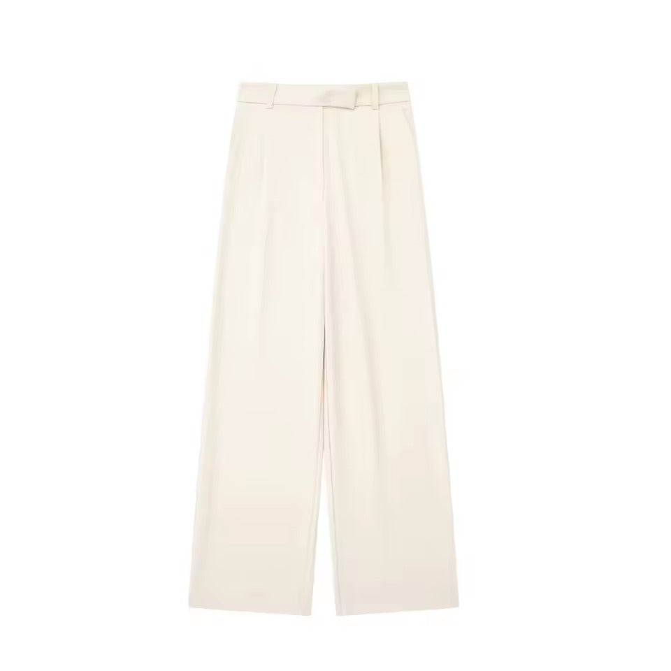 Women's high-waisted vintage zipper pants