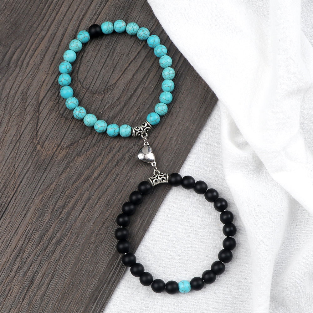 【LAST DAY SALE】Special couple magnetic heart bracelets