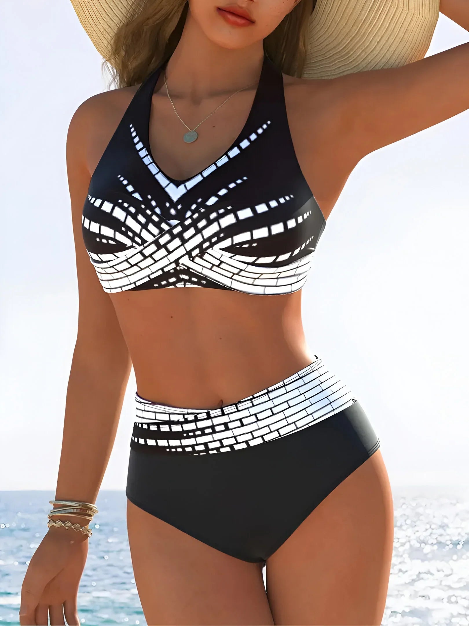 Women's Cross Front Bikini Set