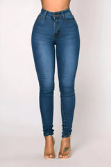 High-Waist Stretch-Jeans