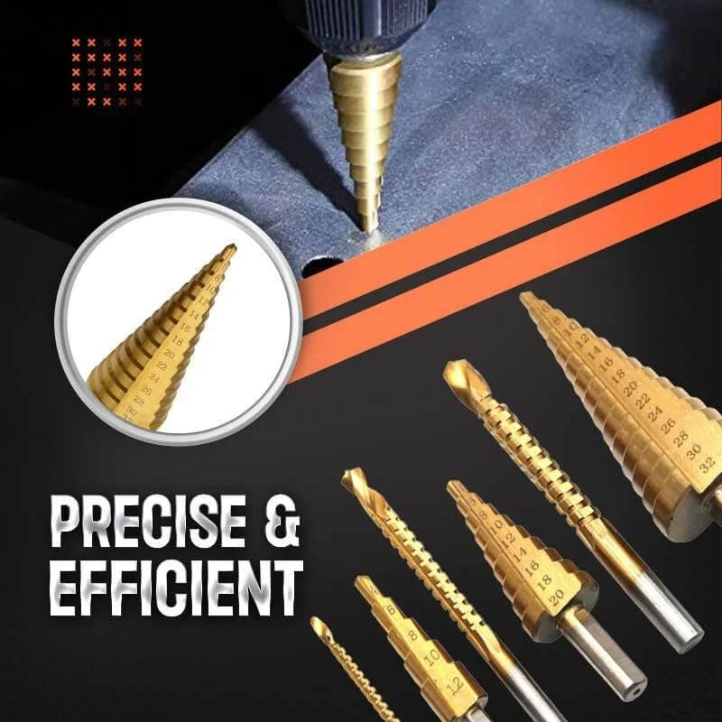 【LAST DAY SALE】Titanium Plating Drill Bit Set (6pcs)