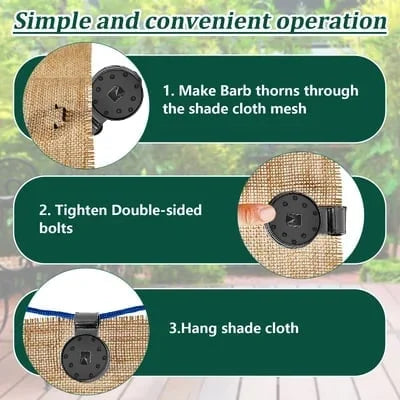 【LAST DAY SALE】Shade Cloth Heavy Duty Lock Grip