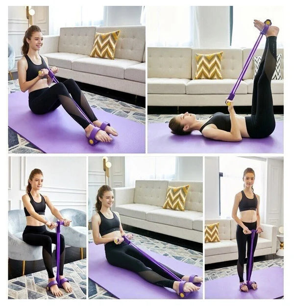 【LAST DAY SALE】FlexiFit™ - Fitness Elastic Pedal Puller Workout Band