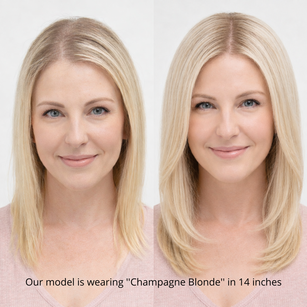 7" x 7.5" NOMARDIC Premium Mono Top Human Hair Topper