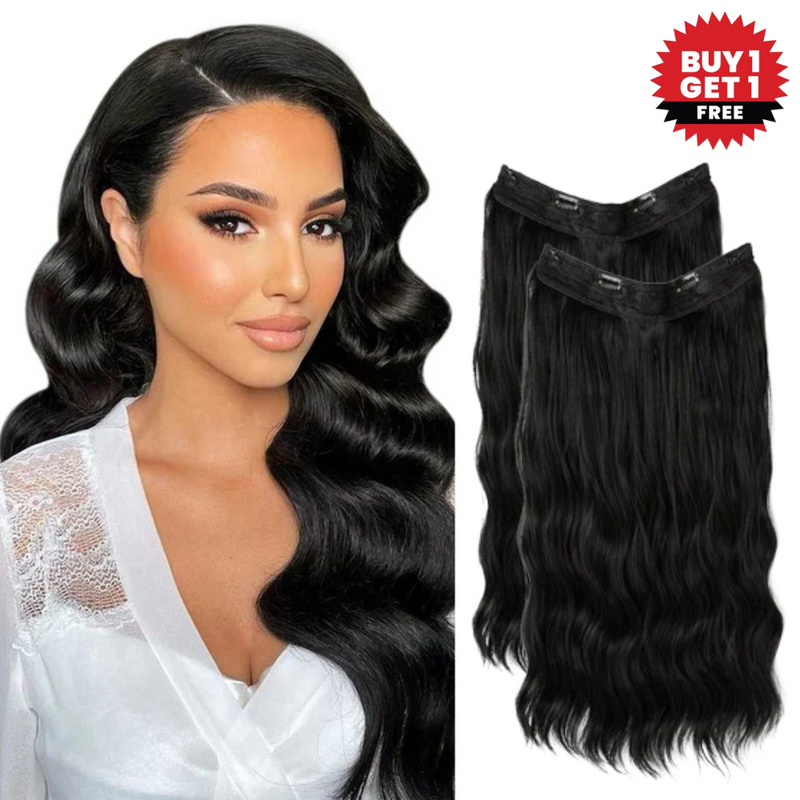 【LAST DAY SALE】Invisible Halo Hair Extensions - Strong and indestructible (Buy 1 Get 1 Free)