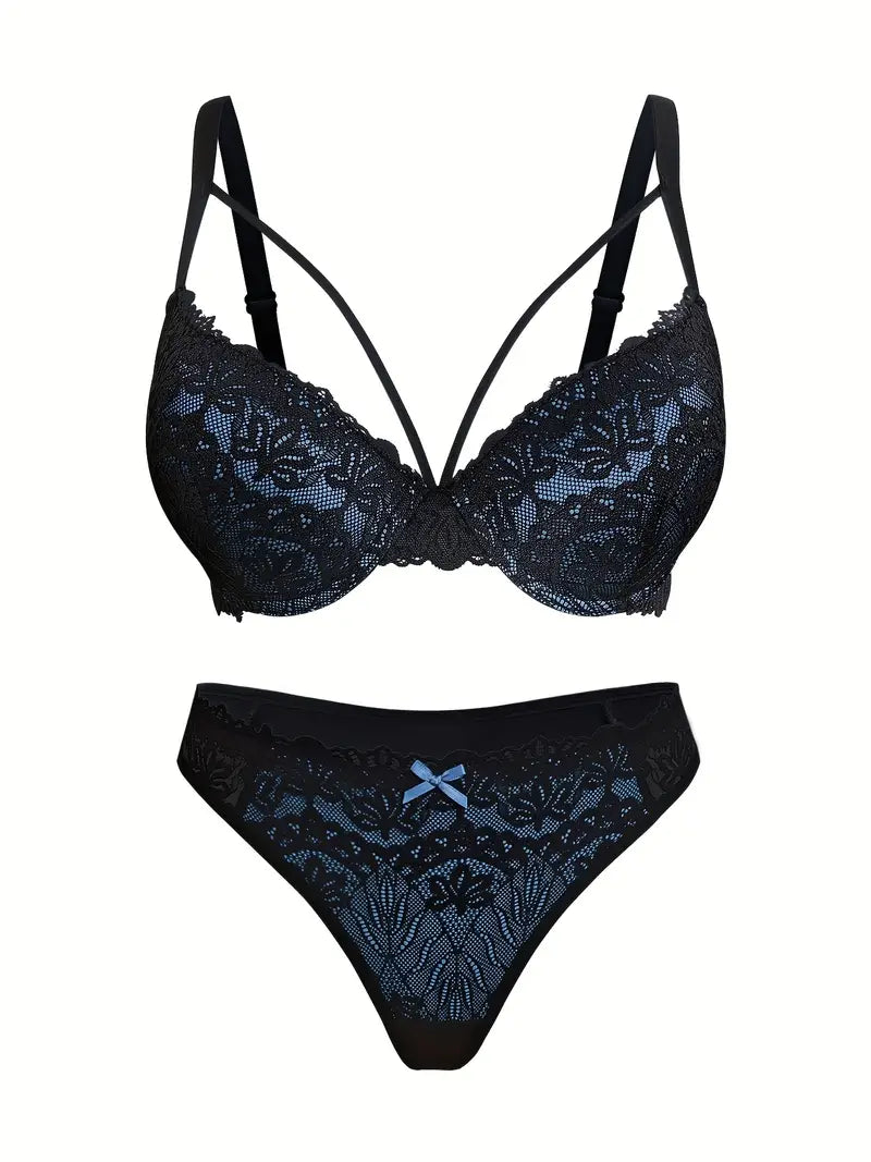 Elegant Lace Detailing Lingerie Set – Comfortable & Breathable