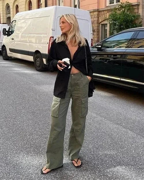 Women's Adjustable Streetwear-Style Cargo Pants