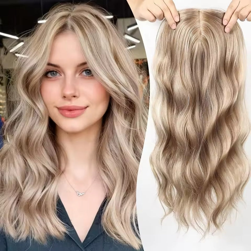 Natural Wavy Hair Topper | Seamless & Natural look