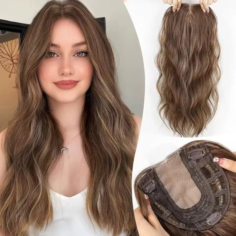 Natural Wavy Hair Topper | Seamless & Natural look