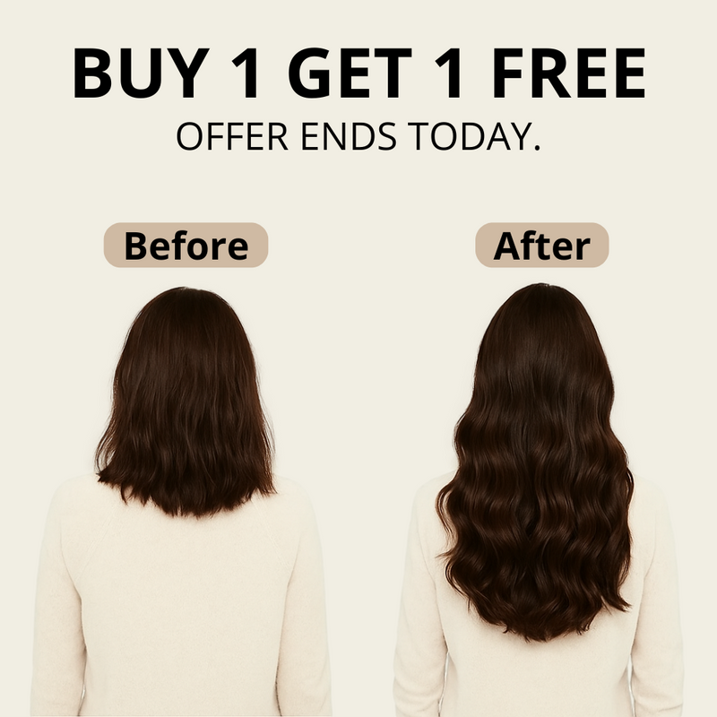 【LAST DAY SALE】Invisible Halo Hair Extensions - Strong and indestructible (Buy 1 Get 1 Free)