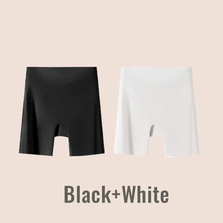 Women High-waist Silk Underwear with Tummy-control and Hip-lifting