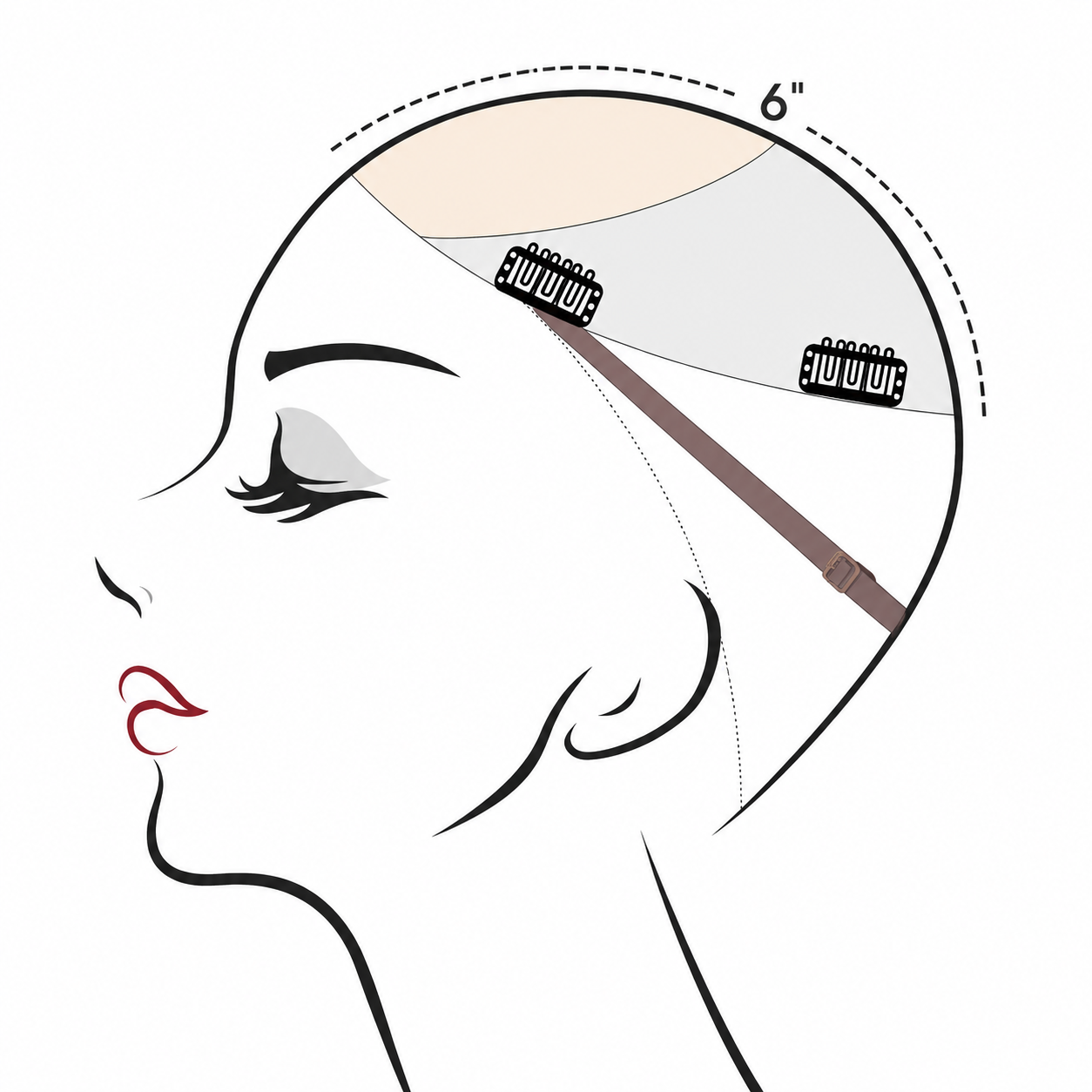 7" x 6" NOMARDIC Premium Lace Front Hair Topper
