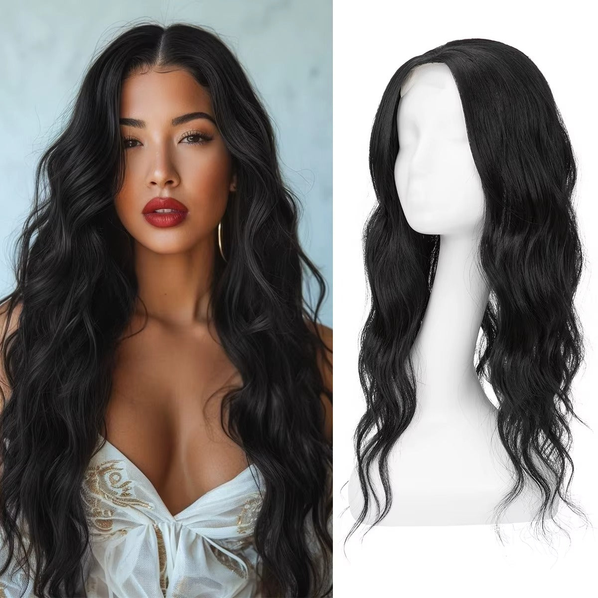 6.5" x 6.5" NOMARDIC Premium Lace Front Wavy Hair Topper