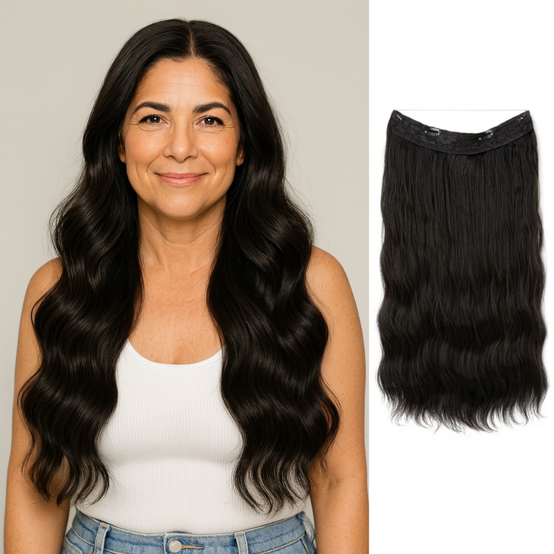 【LAST DAY SALE】Invisible Halo Hair Extensions - Fuller Hair in 60 Seconds