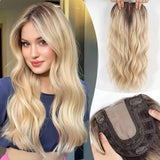 Natural Wavy Hair Topper | Seamless & Natural look