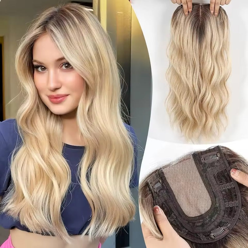 Natural Wavy Hair Topper | Seamless & Natural look